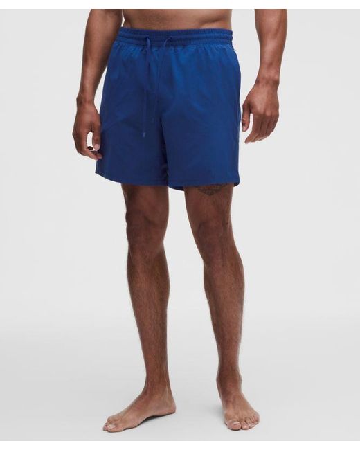 lululemon athletica Blue Swim Short 7" for men