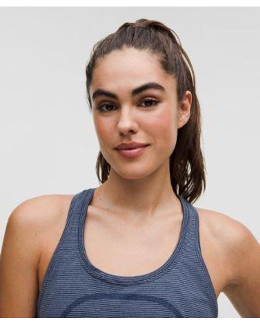 lululemon athletica Blue – Swiftly Tech Racerback Tank Top 2.0 Waist Length – – Size 20