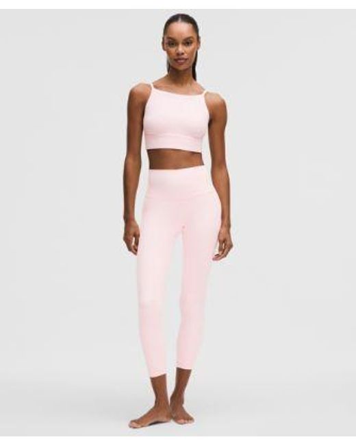 lululemon athletica Pink – Focuser High-Neck Sports Bra Light Support, A/B Cup – – Size Large