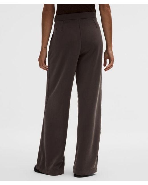 lululemon athletica Brown Softstreme Pintuck High-Rise Wide-Leg Pant