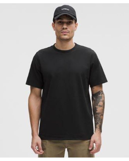 lululemon athletica Black Organic Cotton Classic-Fit T-Shirt for men