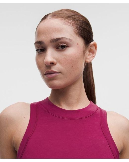 lululemon athletica Red Jersey Training Tank Top