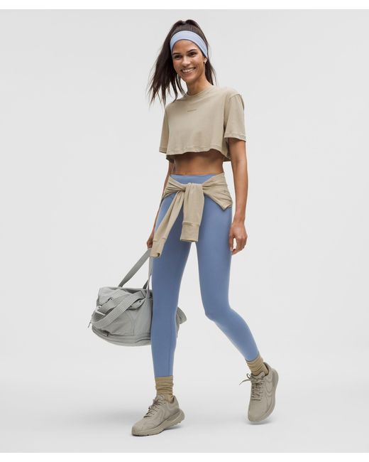 lululemon athletica Blue Wunder Under Smoothcover High-Rise Tight 25"