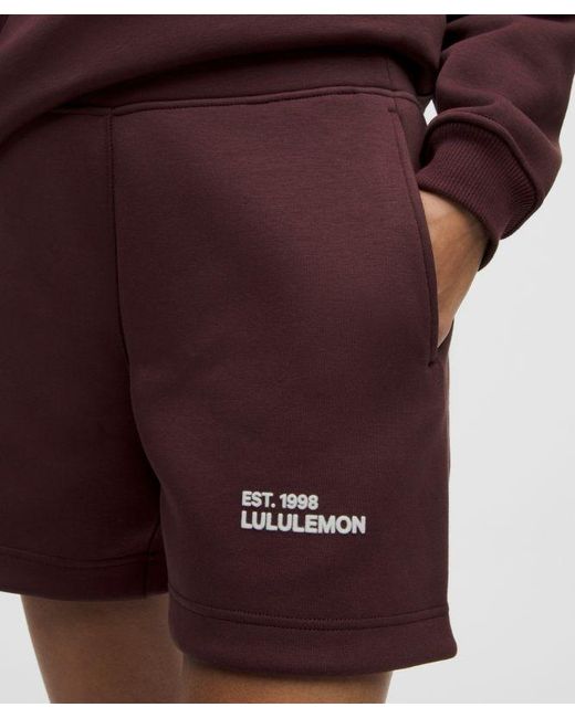 lululemon athletica Red – Heavyweight Sweatshort – 5" – – Size Large