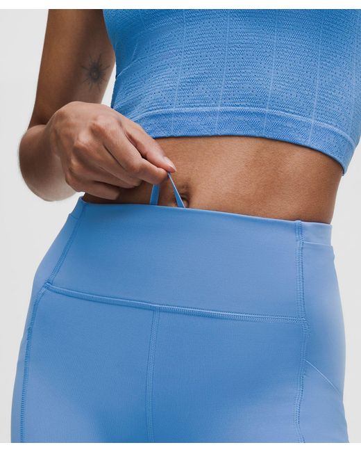 lululemon athletica Blue Swift Speed High-Rise Short 6"