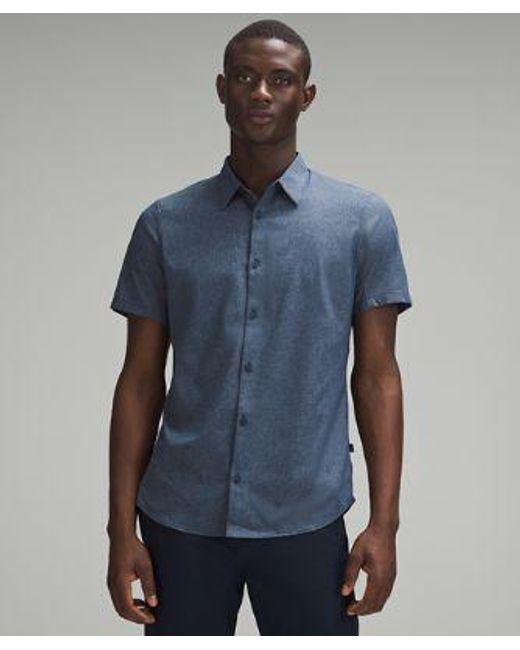 lululemon athletica Airing Easy Short-sleeve Shirt - Color Blue - Size Xs for men