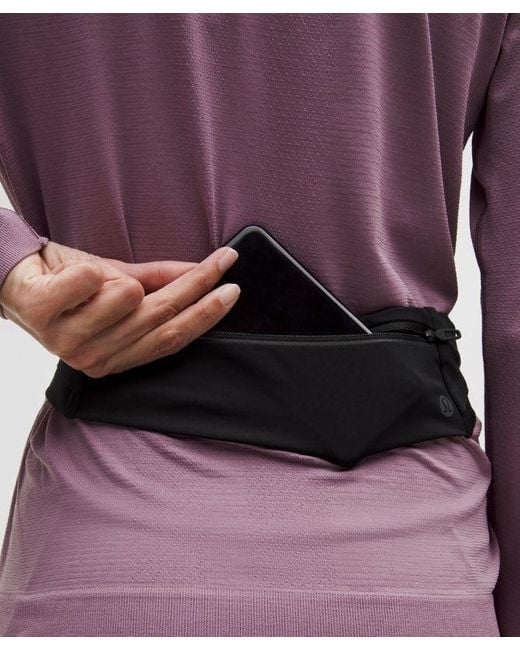 lululemon athletica Black – Fast And Free Running Belt – – Size Large/Xl