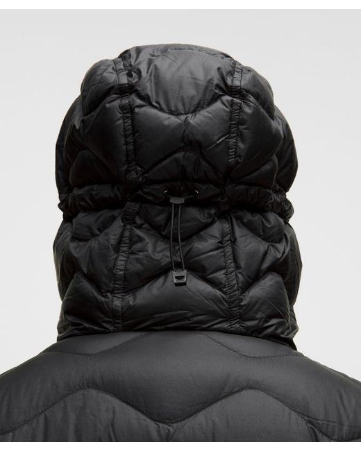 lululemon athletica Black Featherweight 900-Down-Fill Quilted Hooded Jacket for men