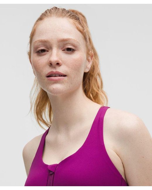 lululemon athletica Purple Energy Zip-Front Bra