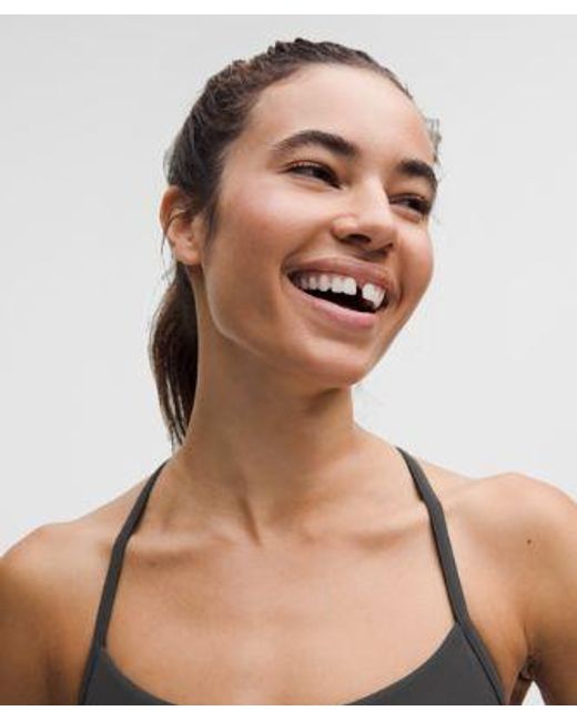lululemon athletica Black Flow Y Bra Light Support, C/D Cup