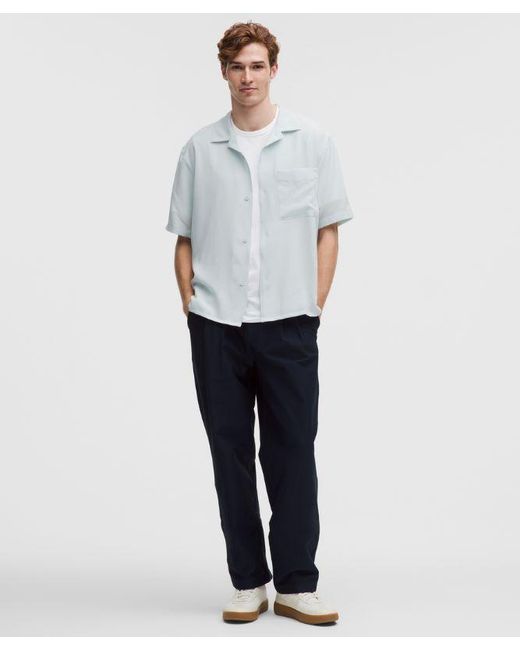 lululemon athletica White Lightweight Camp Collar Button-Up Shirt for men