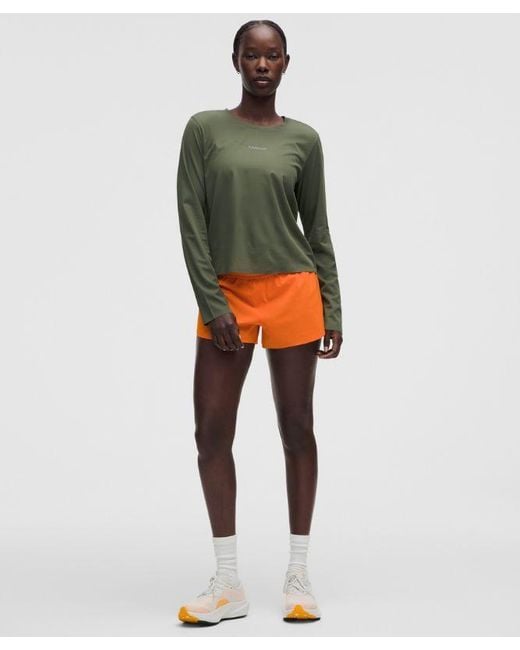 lululemon athletica Green – Fast And Free Long-Sleeve Shirt – – Size Large