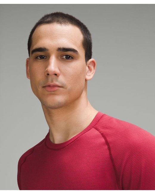lululemon athletica Red – Metal Vent Tech Short-Sleeve Shirt Fit – – for men