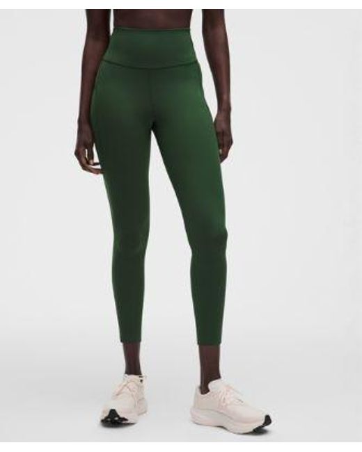 lululemon athletica Green – Fast And Free High-Rise Tight Leggings 5 Pocket – 25" – – Size 4