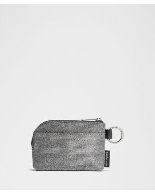 lululemon athletica Gray – Clippable Card Pouch Bag Glitter – Color Dark