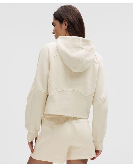 lululemon athletica Natural – Scuba Oversized Half-Zip Hoodie – – Size Medium/Large