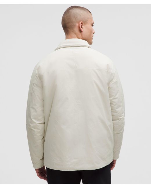 lululemon athletica Gray Insulated Utility Shirt Jacket for men