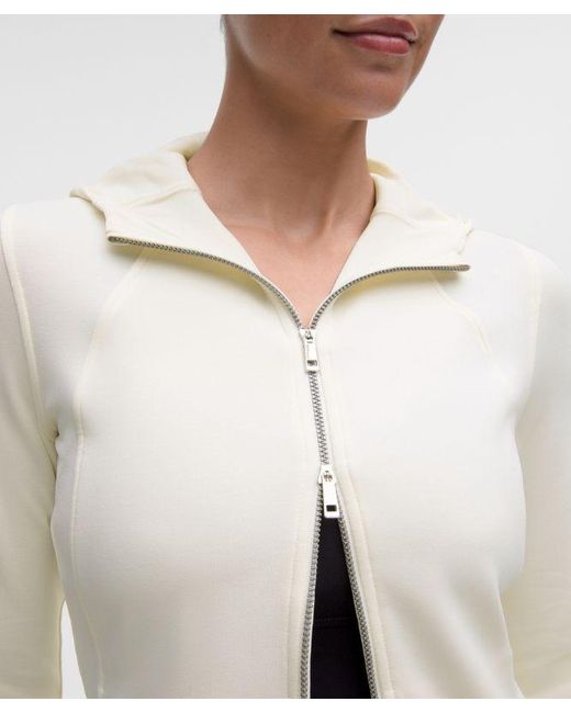 lululemon athletica Natural – Lightweight Softstreme Full-Zip Hoodie – – Size Large