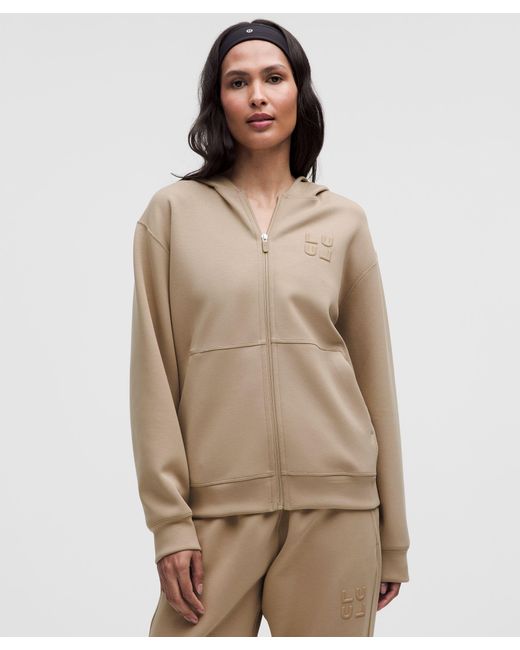 lululemon athletica Brown Smooth Spacer Full-Zip Hoodie