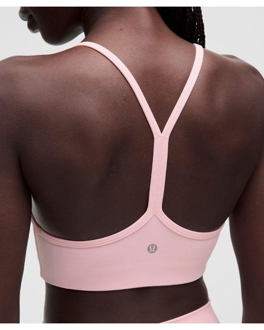 lululemon athletica Pink – Flow Y Sports Bra Light Support, A/B Cup Evolve – – Size Large