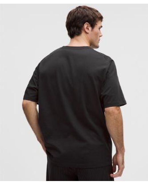 lululemon athletica Black Heavyweight Cotton Jersey T-Shirt for men
