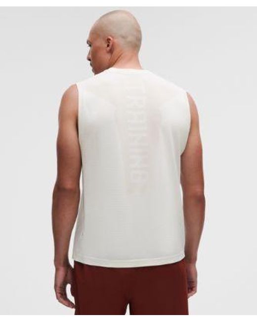 lululemon athletica White Metal Vent Tech Relaxed-Fit Sleeveless Shirt for men