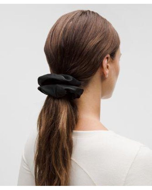 lululemon athletica Black Uplifting Oversized Satin Scrunchie