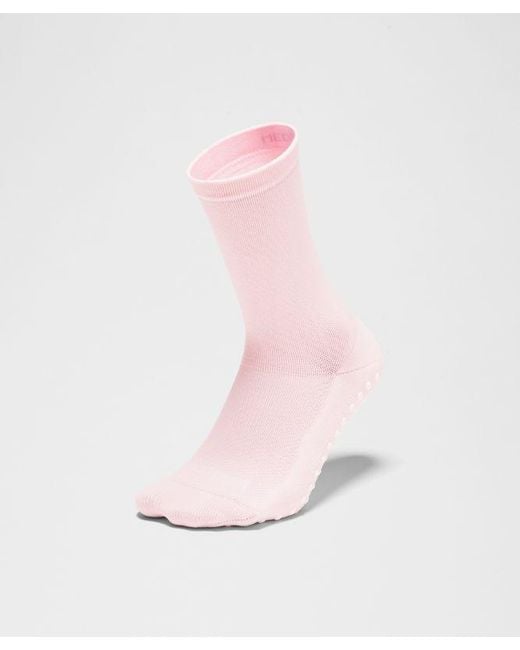 lululemon athletica Pink Find Your Balance Grip Crew Socks