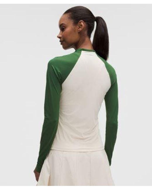 lululemon athletica Green – Uv-Protective Mockneck Long-Sleeve Shirt – – Size Large
