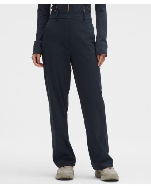 lululemon athletica Blue Daydrift High-Rise Straight-Leg Trouser