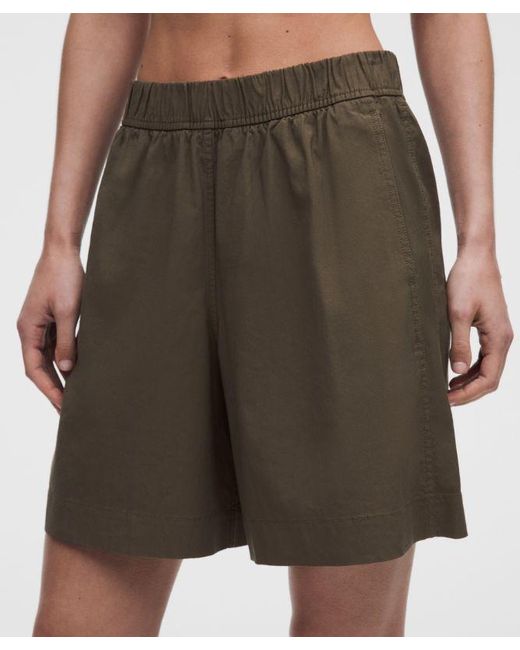 lululemon athletica Multicolor Lululinen High-Rise Relaxed-Fit Short 7"
