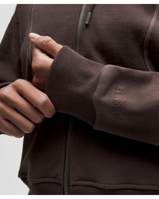 lululemon athletica Brown – Faded French Terry Full-Zip Hoodie Slnsh Collection – – Size Large