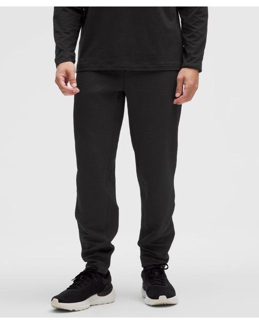 lululemon Waffle Knit Joggers in Black for Men Lyst UK