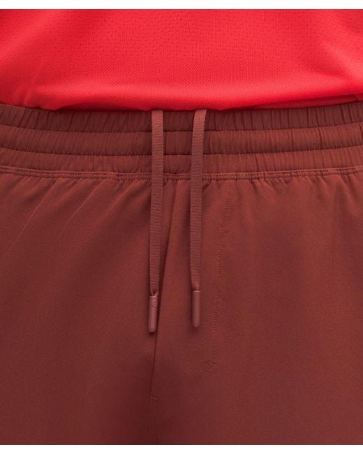 lululemon athletica Red – Pace Breaker Linerless Shorts – 7" – – for men