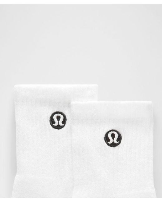 lululemon athletica White Daily Essential Quarter Socks