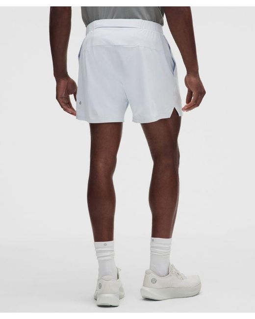 lululemon athletica Gray – Mile Maker Lined Shorts – 6" – – Size Large for men