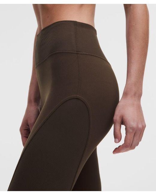 lululemon athletica Multicolor Nulu And Mesh No Line High-Rise Studio Tight 25"