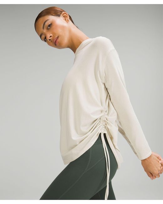 lululemon athletica Pima Cotton Side-cinch Long Sleeve Shirt in