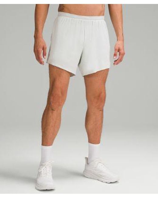 lululemon athletica White – Fast And Free Lined Shorts – 6" – – for men