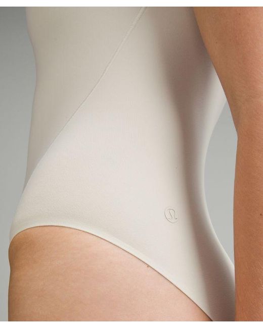 lululemon athletica White Wundermost Bodysuit - Ultra-soft Nulu High-neck Sleeveless Bodysuit