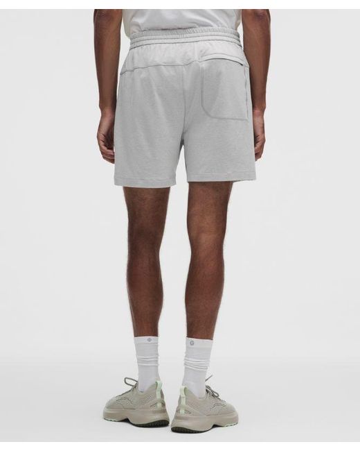 lululemon athletica Gray Soft Jersey Short 5" for men
