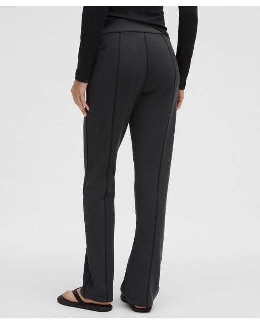 lululemon athletica Black Softstreme High-Rise Straight-Leg Pant