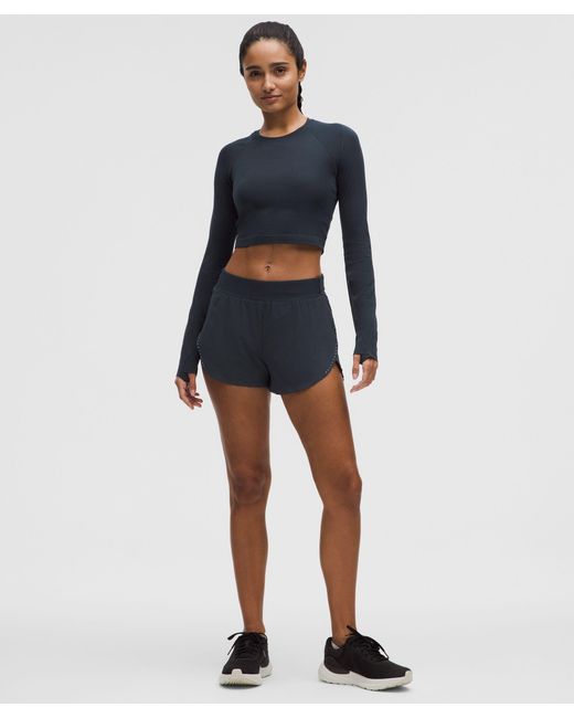 lululemon athletica Blue Swiftly Tech Cropped Long-Sleeve Shirt 2