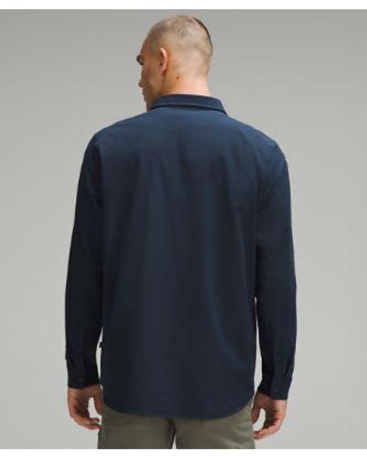 lululemon athletica New Venture Classic-fit Long-sleeve Shirt - Color Blue - Size L for men