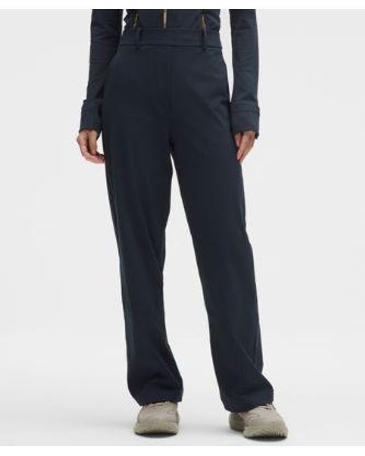 lululemon athletica Blue Daydrift High-Rise Straight-Leg Trouser