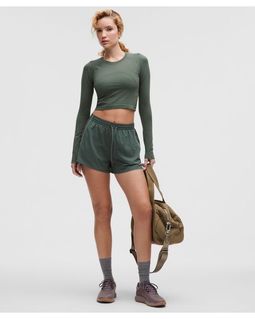 lululemon athletica Green Swiftly Tech Cropped Long-Sleeve Shirt 2
