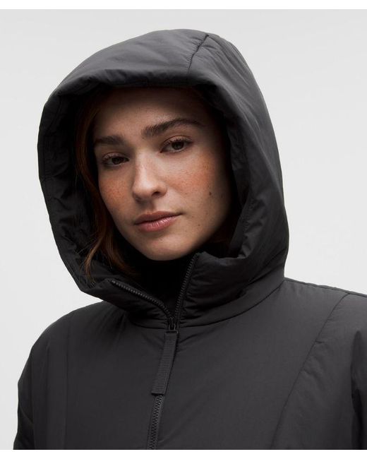 lululemon athletica Black – Thermozen Insulated Hoodie – Color Dark – Size Large