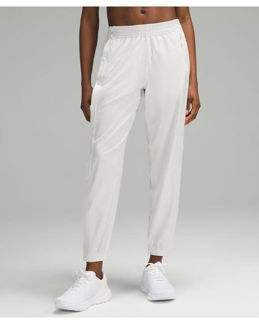 lululemon athletica White Tear-away Mid-rise Track Pants