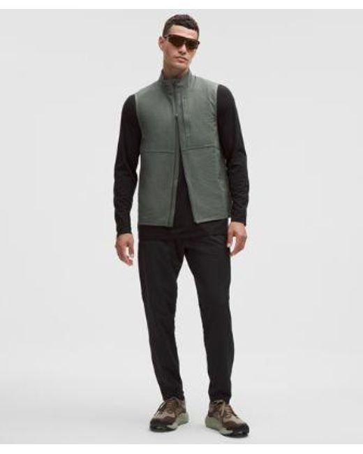 lululemon athletica Black Mile Maker Merino Wool-Blend Long-Sleeve Shirt for men