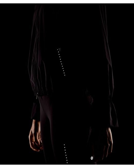 lululemon athletica Black Translucent Hooded Jacket